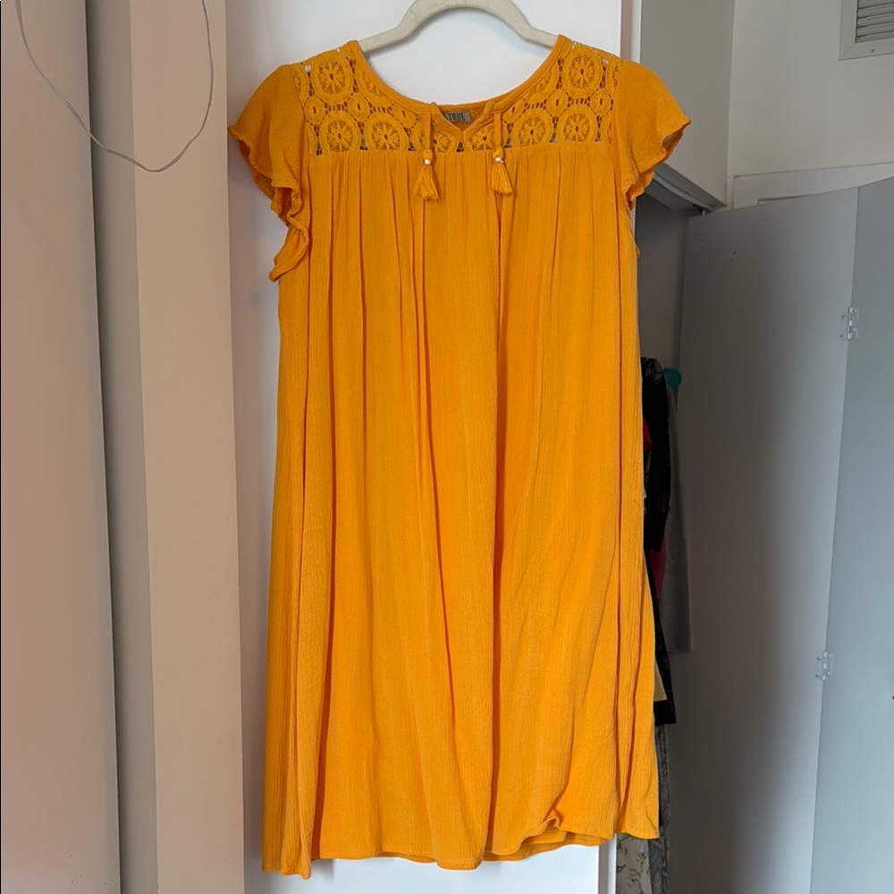 Orange Simple Dress